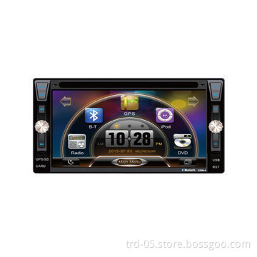 2-din Universal Car GPS Navigation System Player with 6.2-inch High-definition TFT Touch Screen